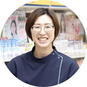 丸く切り取られたHさんの笑顔写真。